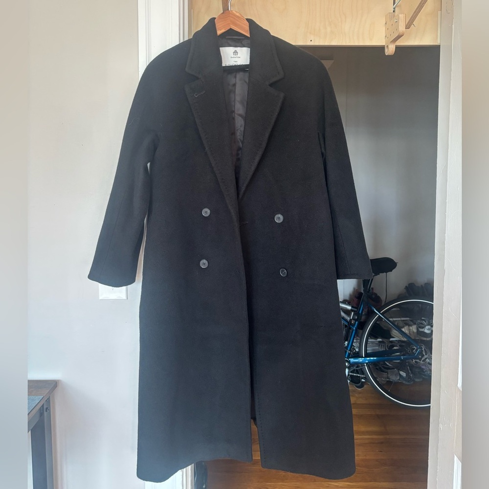 Babaton Slouch Coat black size small